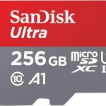 SanDisk 256GB Ultra microSDXC UHS-I Memory Card with Adapter - 120MB/s, C10, U1, Full HD, A1, Micro SD Card - SDSQUA4-25