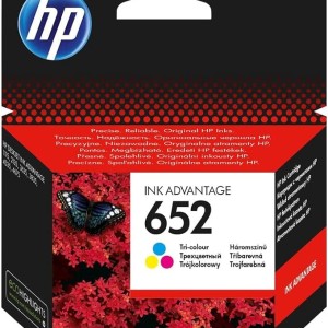 Hp 652 Tri-Color Original Ink Advantage Cartridge - F6V24Ae, Cyan, Magenta, Yellow