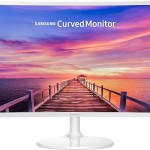 SAMSUNG 27" CF391 Curved FHD LED Monitor, White - 1800R Curvature, 1920 x 1080 Resolution, 4 ms Response Time, 16:9 Aspe