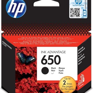 Hp 650 Black Original Ink Advantage Cartridge